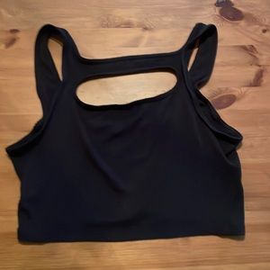 lululemon size 12 tank top stain on back (deo)